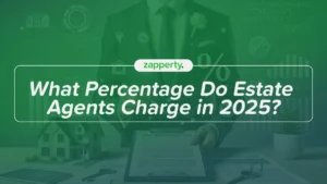 What percentage do estate agents charge in 2025